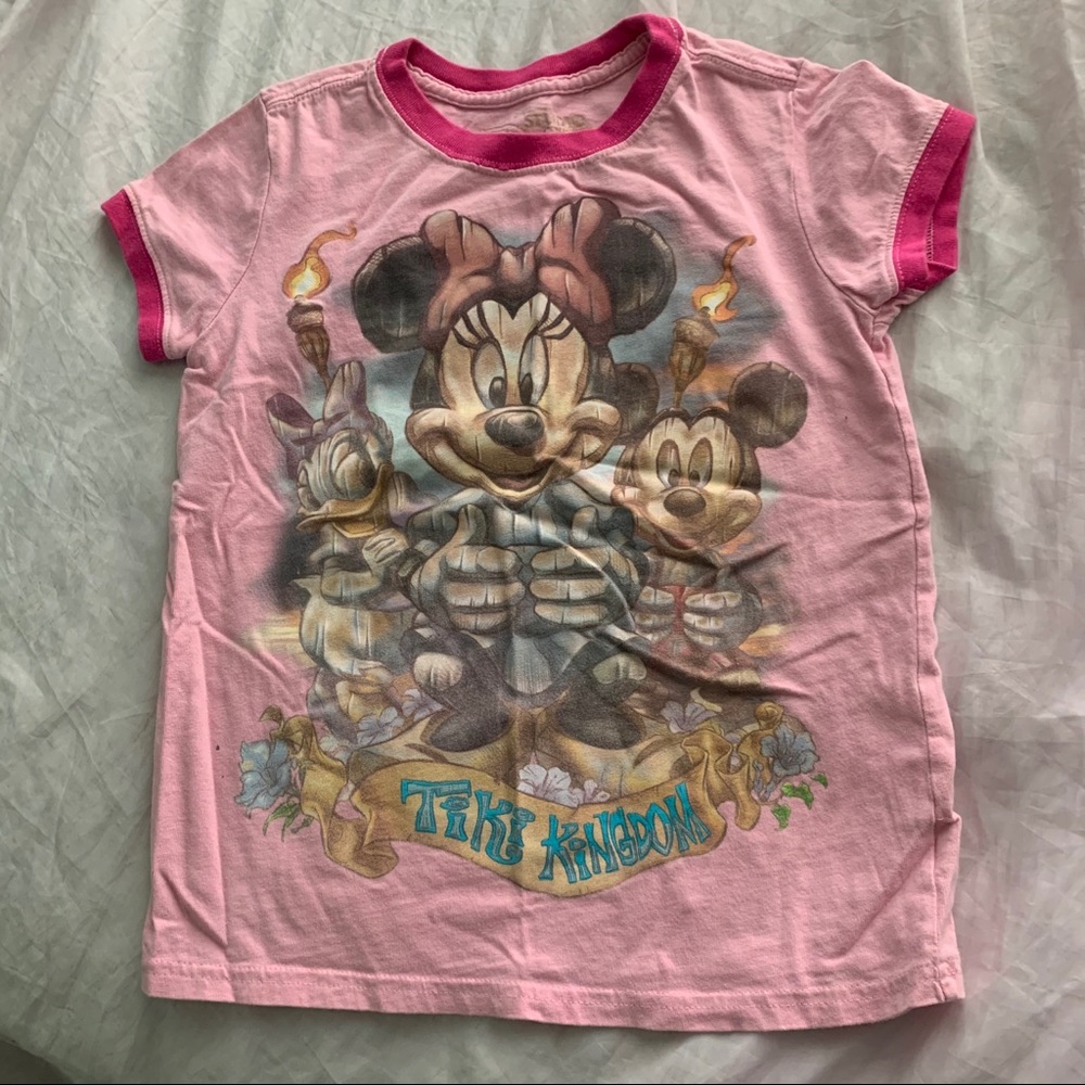 Pink Disney Studio Collection "Tiki Kingdom" special edition t-shirt
